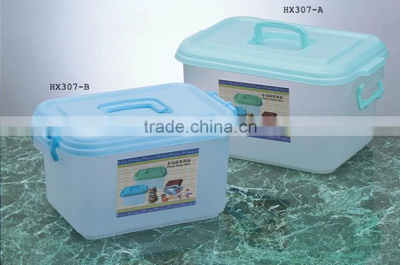 clear plastic storage box
