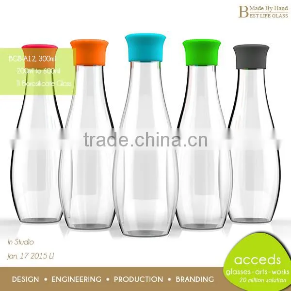 Different Types Custom Ti-Borosilicate Glass Beverage Bottle