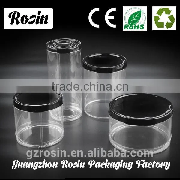 Gel packaging round disposable plastic box with insert
