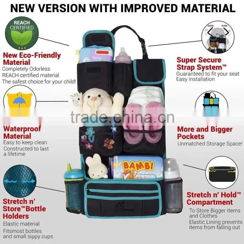 Waterproof Super Secure Strap car back seat organizer