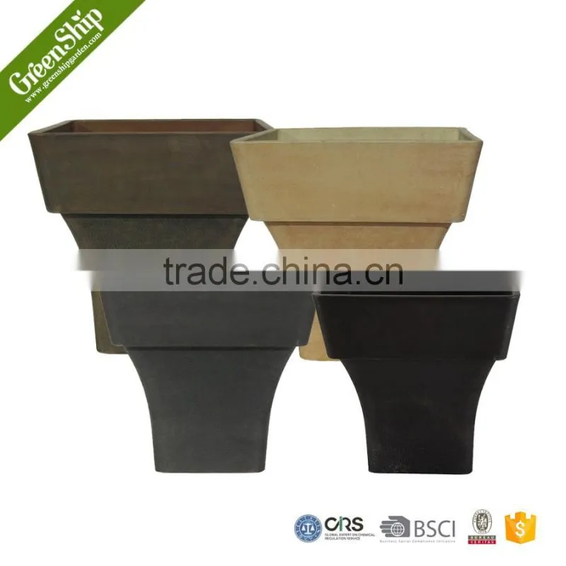 10FA30 Biodegradable Outdoor Decorative Plastic Flower Pot/Planter/ 10 years lifetime