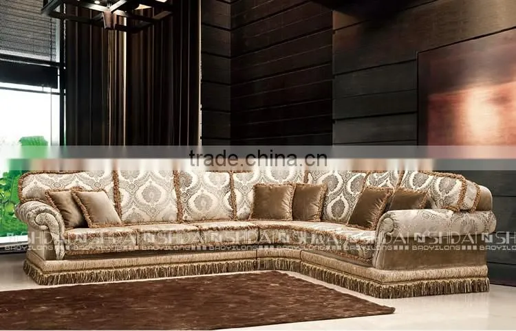 Luxury Italian Classic Comfortable Chenille Fabric Sofa G1122