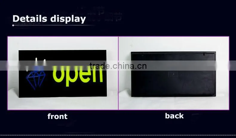 Custom electronic LED light up glowing epoxy resin sign / fancy LED sign board display