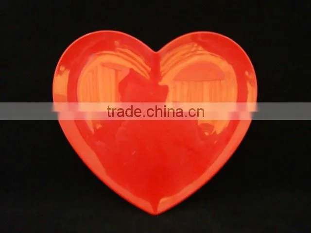Polygon shape melamine cake plate