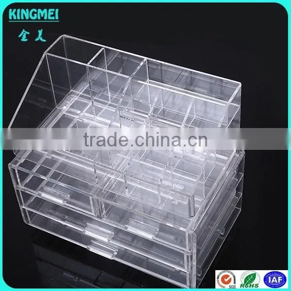 Manufacture Experience Customize Acrylic Cosmetic Box Cosmetic Display Clear acrylic lipstick holder