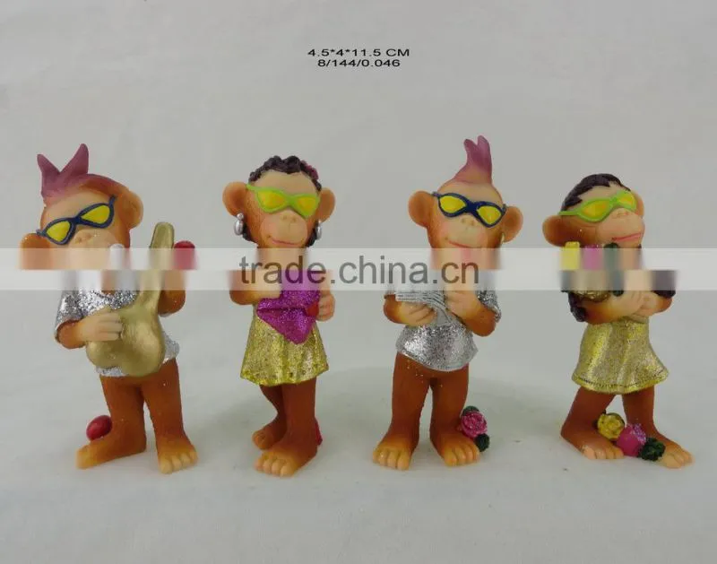 New design polyresin monkey for 2016 russia new year