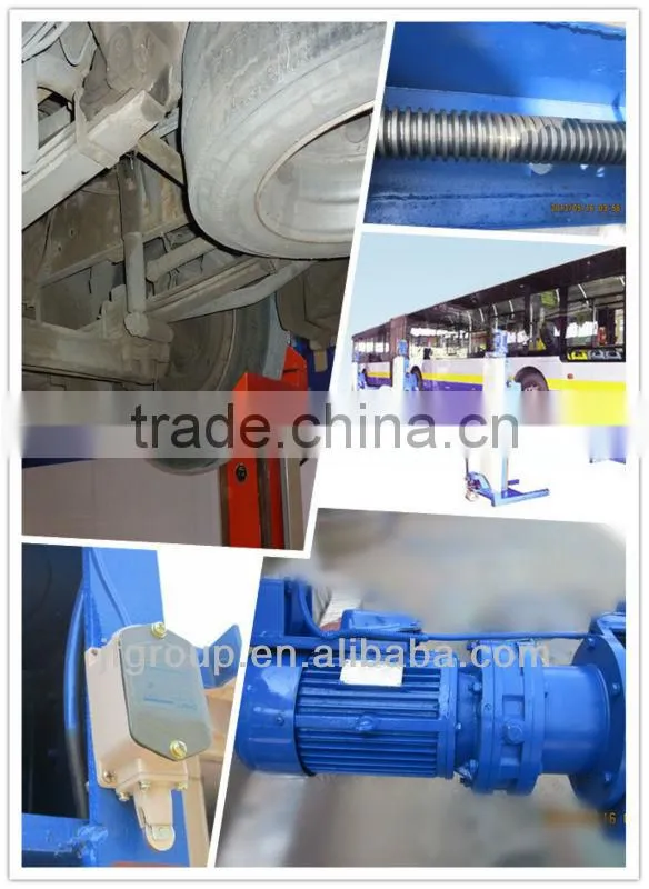30T Electrical Control Mechanical Four Post Bus Lift