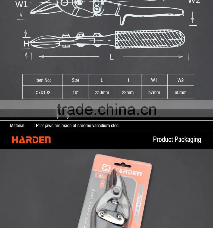 Professional Chrome Vanadium Aviation Snips Right