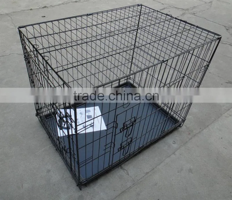 2015 outdoor/ innerdoor black coated pet cages/pet cases/dog cases/dog house