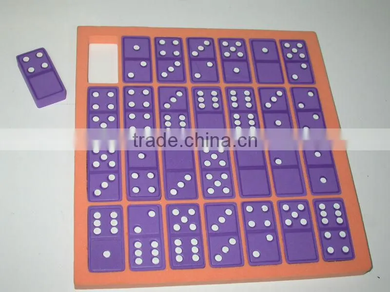 colored plastic domino