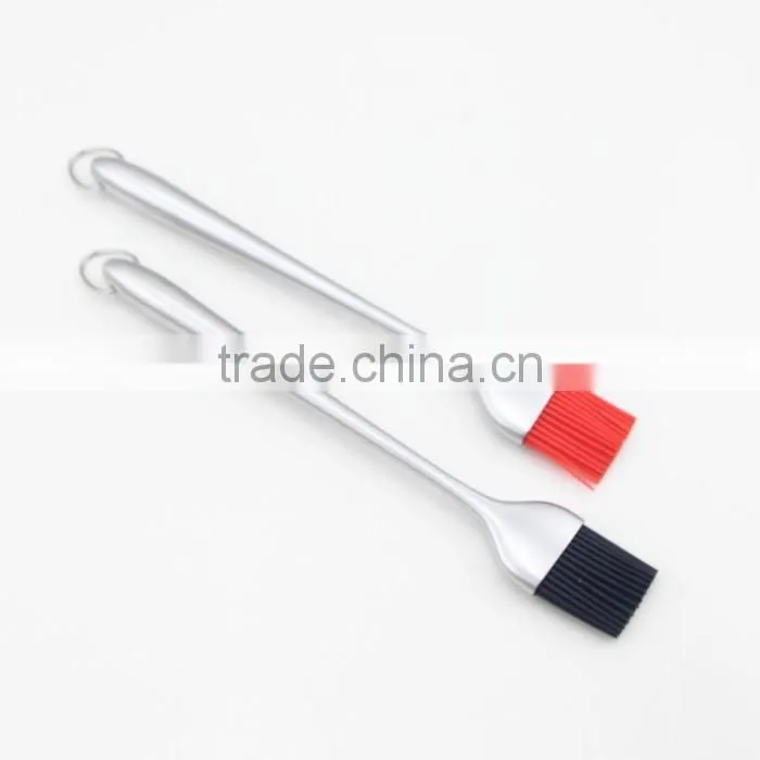 Silicone Basting And Pastry Brush With Stainless Steel Handle And Hanging Ring
