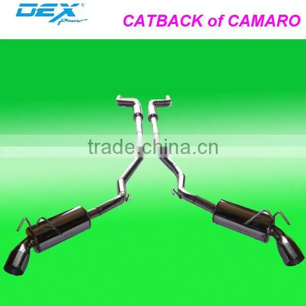 racing car stainless steel 304 catback for CAMARO