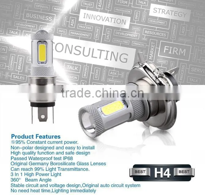 2015 High quality Led Ligth H4 Car Led Foglight Lamp12V 24V High Power led Wholesale Price