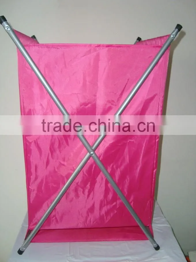 black Polyester Laundry Hamper