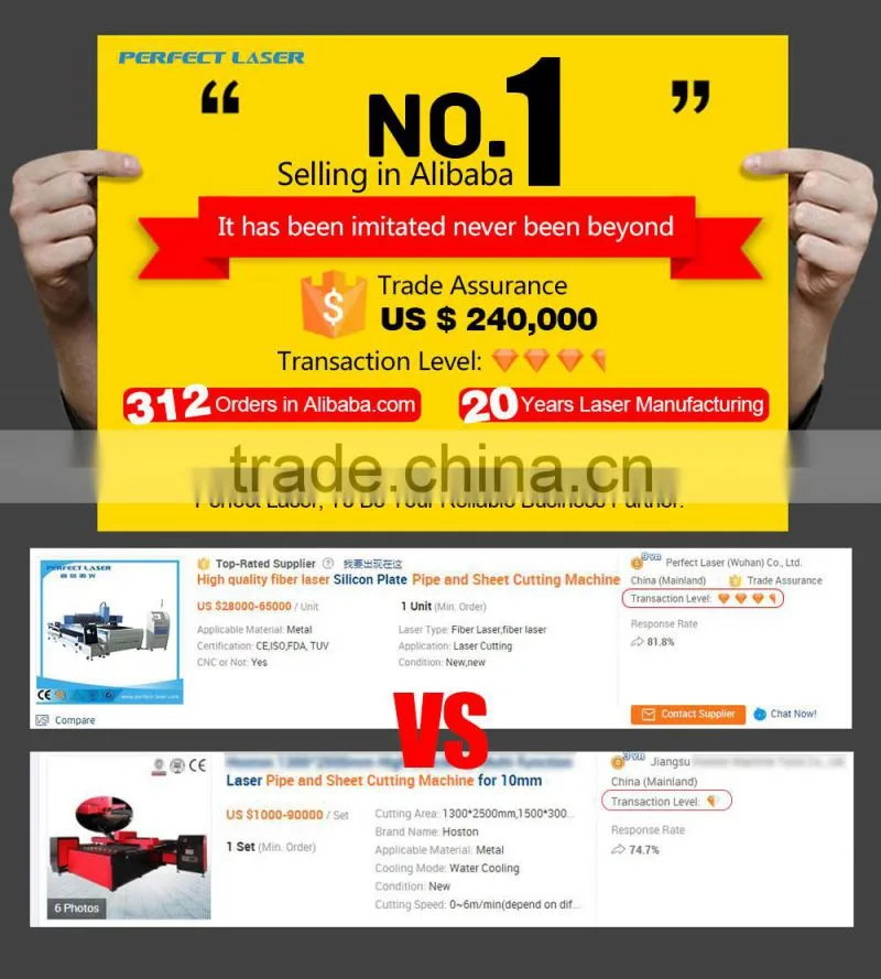 500W 1000W Fiber laser cutting machine for Metal Pipe