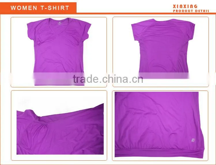 causal t-shirt new design;pink t-shirt for women