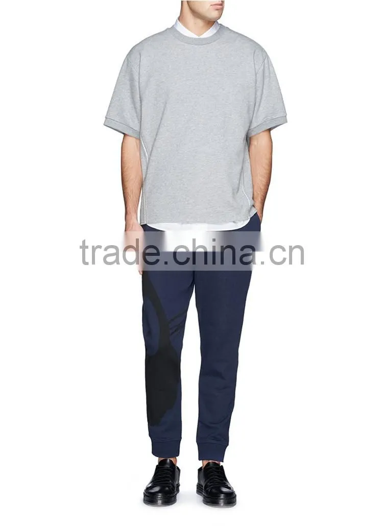 New style fit mens formal pant trousers black high waist trousers