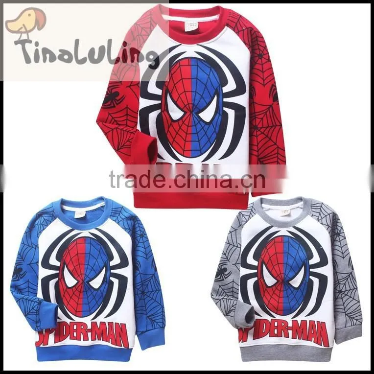 New design spider man fleece jackets fashion wholesale no zipper fleece long winter coats for girls