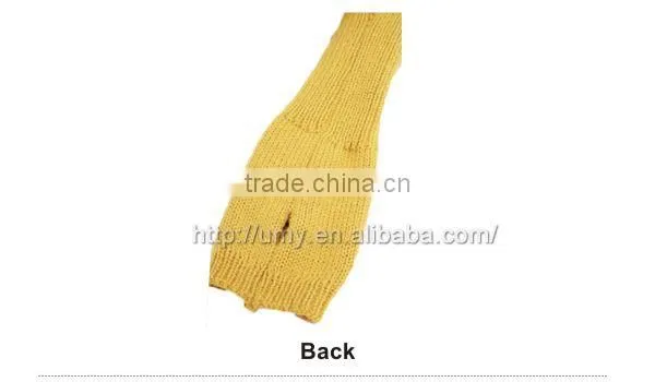 knitted long fingerless gloves