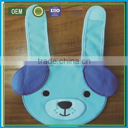 Top quality 100% cotton embroidery baby bibs