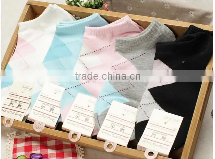Cute Love Women Socks 1lot =20pairs Solid Candy Color Sweet Ship Boat Short Sock,Spring&AutumnThin Ankle Invisible Socks For Gir