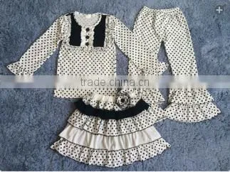 Wholesale children's boutique clothing fall baby clothing outfits kid clothes BY-P318