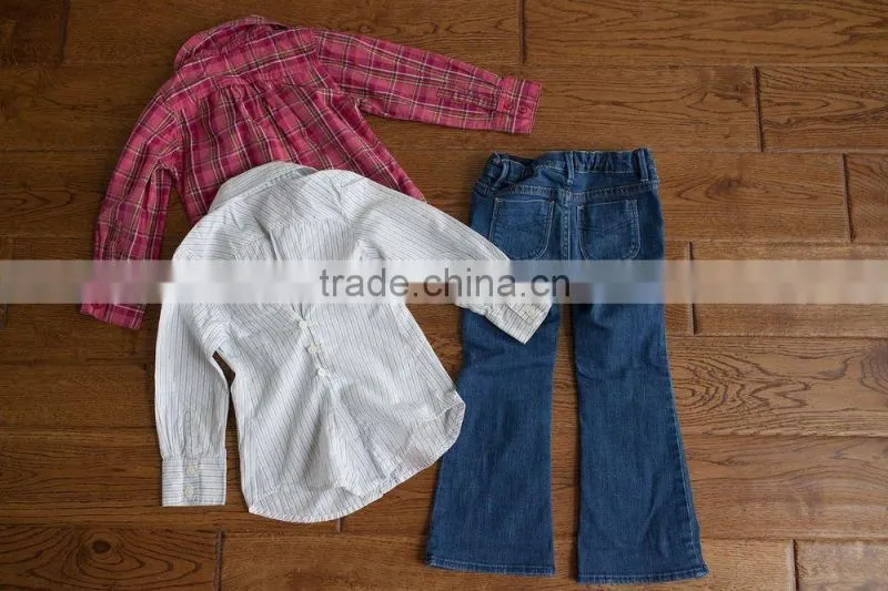 Toddler Girl Baby Jeans Long Sleeve Shirts Outfit Fall and Winter