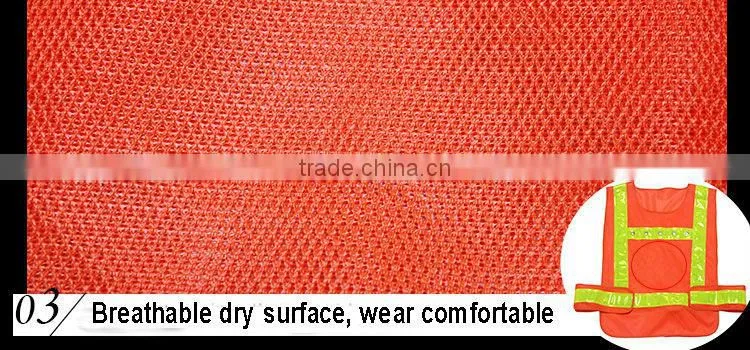 High visibility reflective led warning police uniform