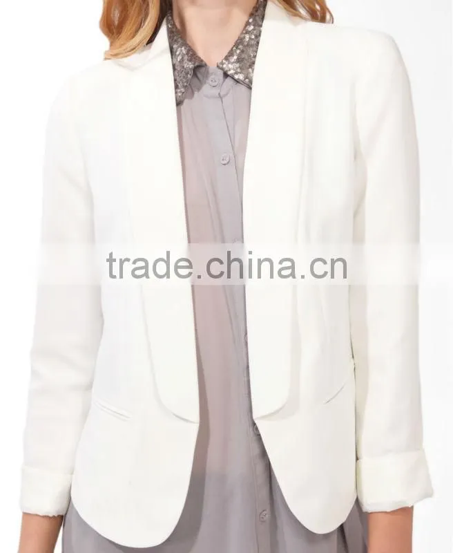 Open Shawl Lapel Blazer