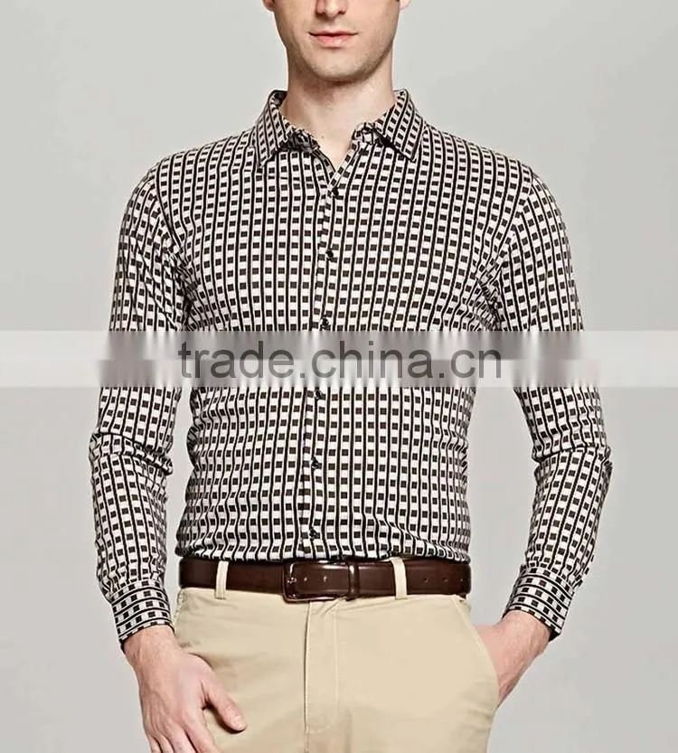 New model dress shirt for men fancy transparent shirts for men