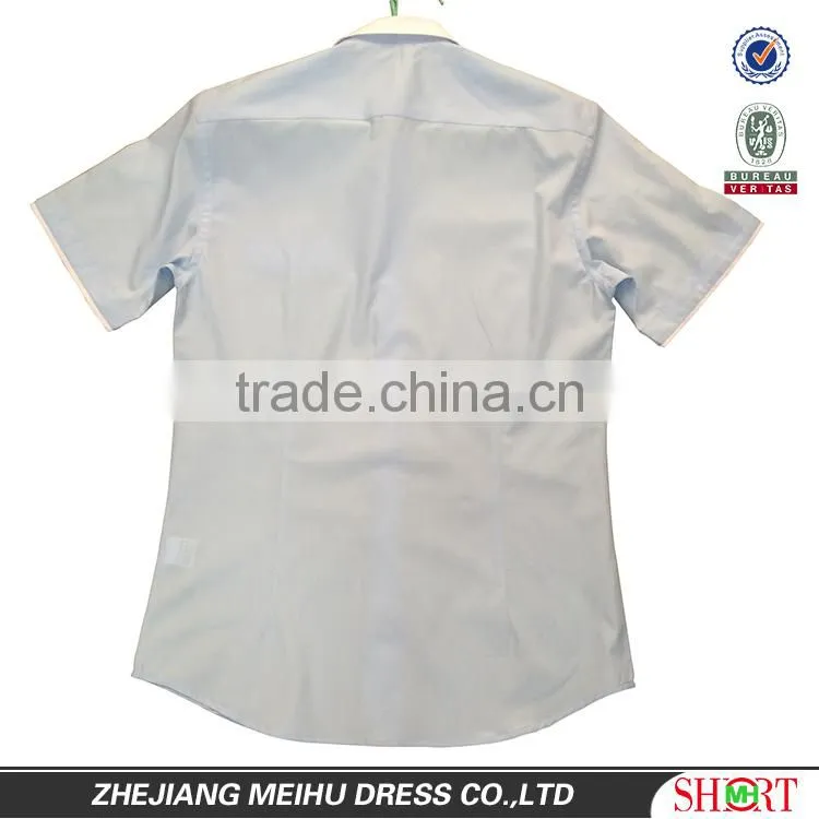 2016 Custom Men high quality short sleeve dress shirt