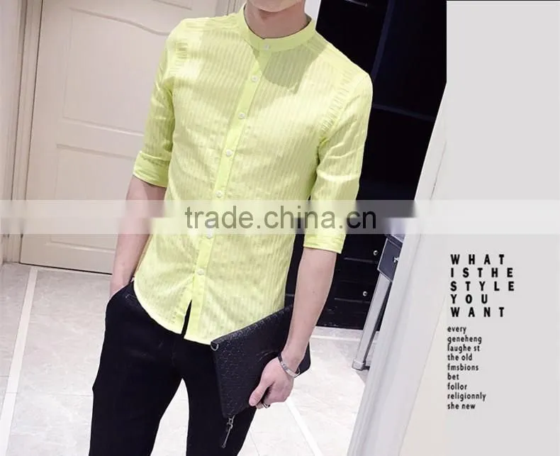 Cultivate one's morality 5 minutes of pure color sleeve shirt