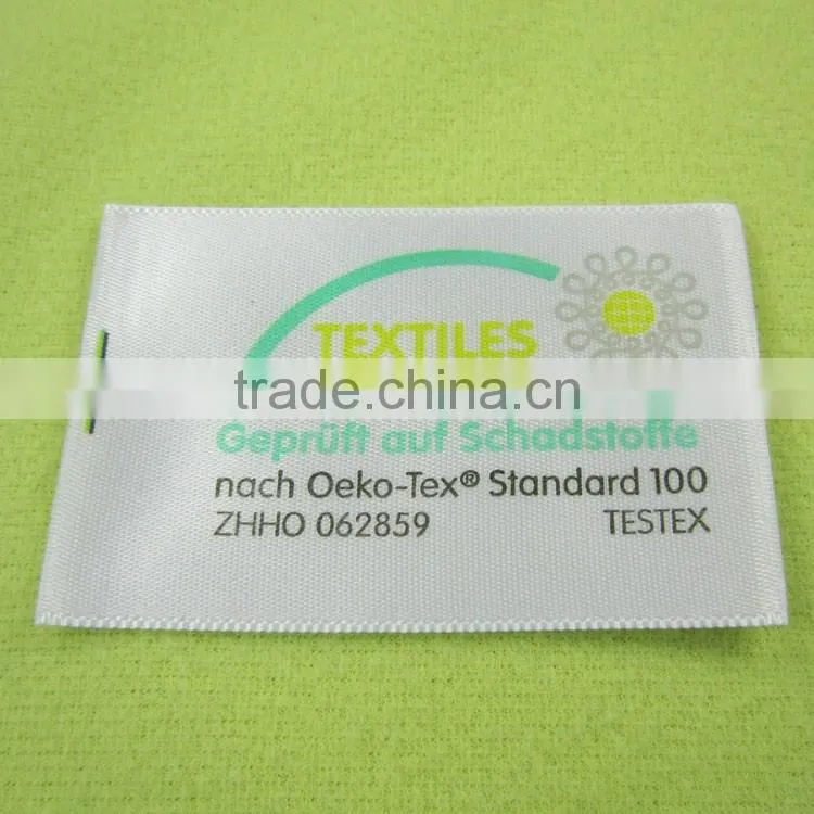 OEM & ODM satin woven label t-shirt