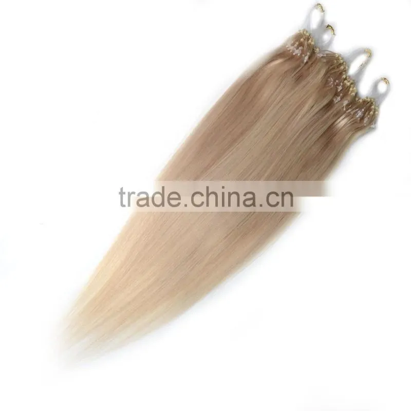 virgin human hair loop ring hair extenisons
