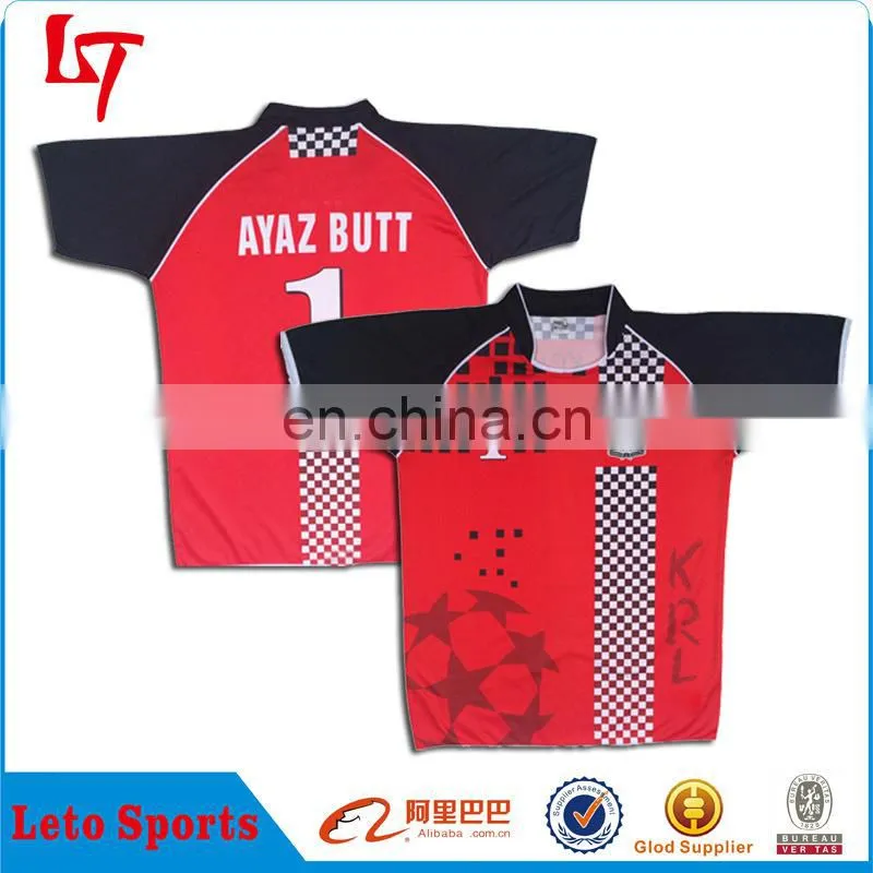 Men's Sublimation Blank Design Rugby Jersey With Fast Lead Time