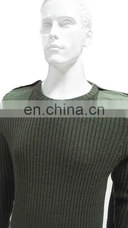 New arrival military men and women sweater army pullover with 100% wool