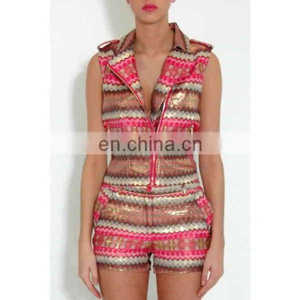 Pink Metallic Patterned Jacket/womens new jacket/clothing supplier china/wholesale lastest apparel model-cp356
