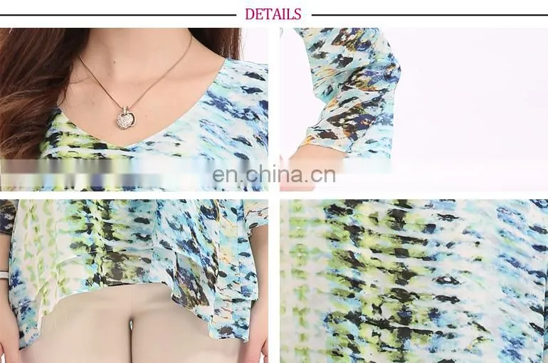 New Style Women Summer Fashion Floral Polyester Casual Garment