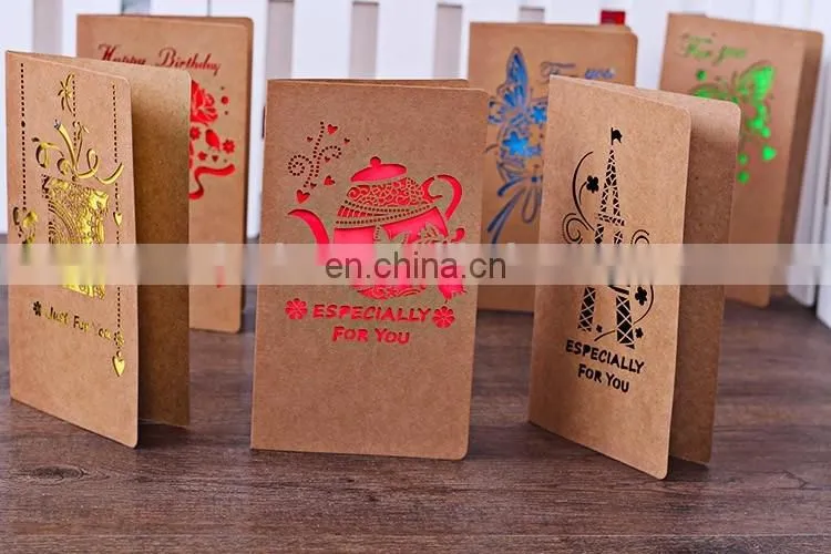 new design happy birthday handmade greeting card with rose flower birthday greeting card