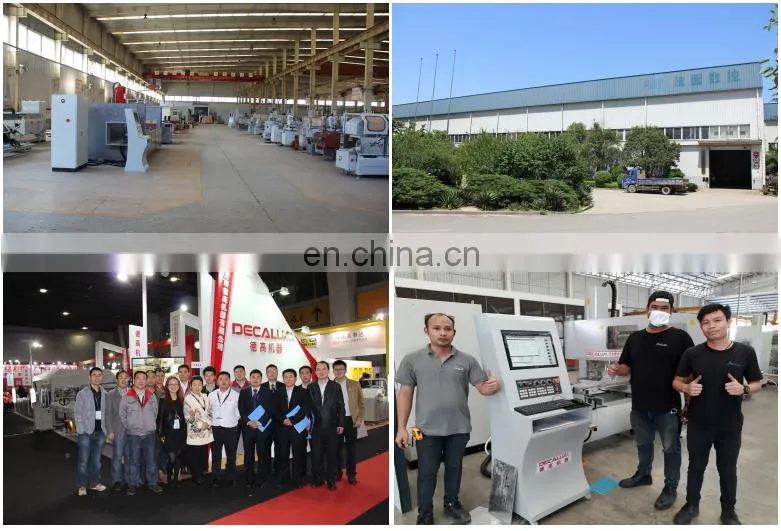 double head precision cutting saw machine window door fabrication machine for aluminum profiles