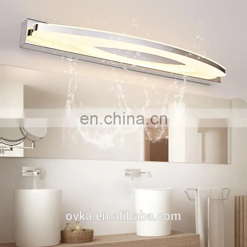 Mirror Light fashion hotel bathroom LED wall lamp stainless steel lights