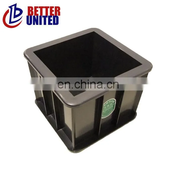50x50x50mm Black Color Three Gang Plastic Cube Cement Mortar Moulds