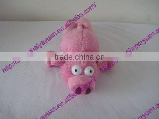 Stuffed plush pink pig