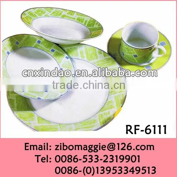 Professional 20pcs Round Shape Porcelain Promotion Luxury Dinner Set