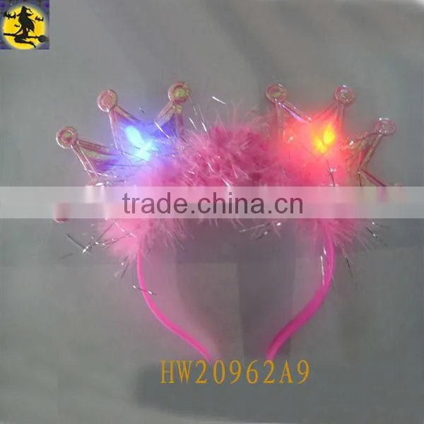 Custom Embroidered Flashing LED Headband with Animal ear