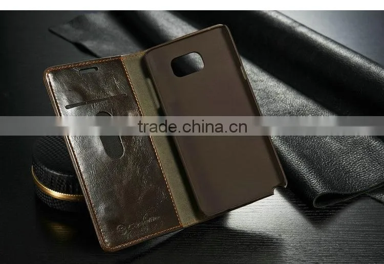 iCase Best Quality Leather Cover Phone Case for Samsung Galaxy S6 Edge Plus,For Samsung Galaxy Note 5Cases Bag