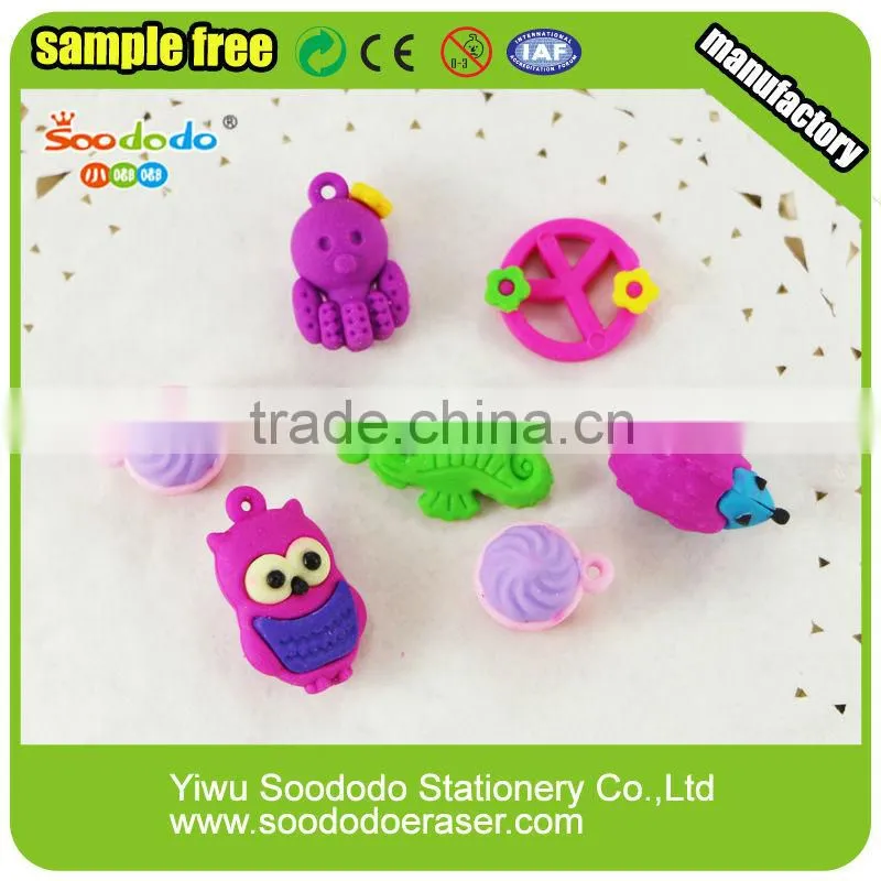 Wholesale toy stationery pendant eraser
