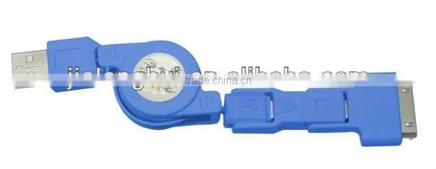 Universal usb retractable data cable 3in1 for iphone/nokia/samsung