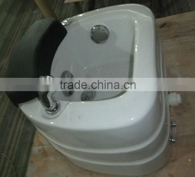 High quality acrylic solid surface art foot spa basin