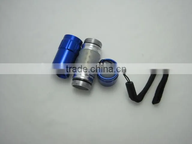 1 led 0.5W mini flashlight torch powered by AA battery